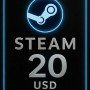 Steam Wallet Card 20 USD