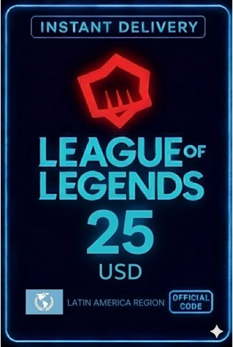 League Of Legends - 25 USD Riot Gift Card