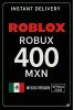 Roblox 400 MXN Game Card (MX)