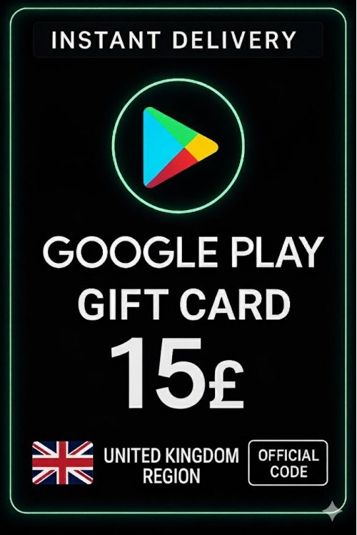 Google Play Gift Card - United Kingdom UK 15 £
