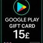 Google Play Gift Card - United Kingdom UK 15 £