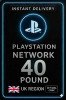 Playstation PSN Card 40 Pound