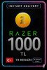 1000 TL Razer Gold Pin