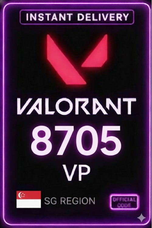 Valorant Points - 8705 VP (Singapore)