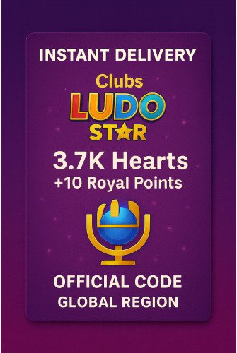 Clubs Ludo Star - 3.7K Hearts + 10 Royal Points