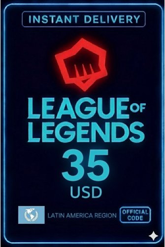 League Of Legends - 35 USD Riot Gift Card