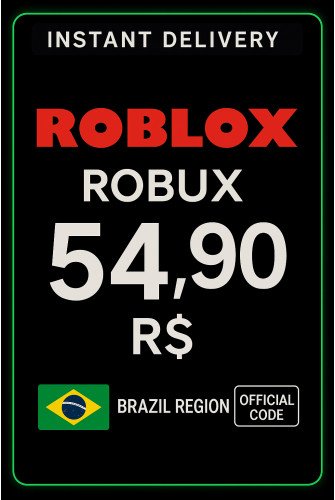 Roblox R$54,90 Gift Card ( 800 Robux )