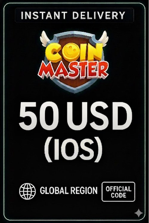 Coin Master (IOS) - 50 $ US