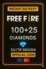 Free Fire 100+25 Elmas (EU + TR)