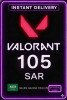Valorant Points 105.00  Wallet  SA