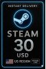 Steam Wallet Card 30 USD