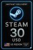 Steam Wallet Card 30 USD