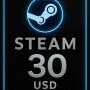 Steam Wallet Card 30 USD