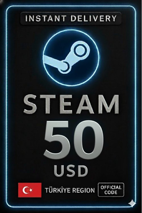 Steam Cüzdan Kodu - 50$ (Türkiye)