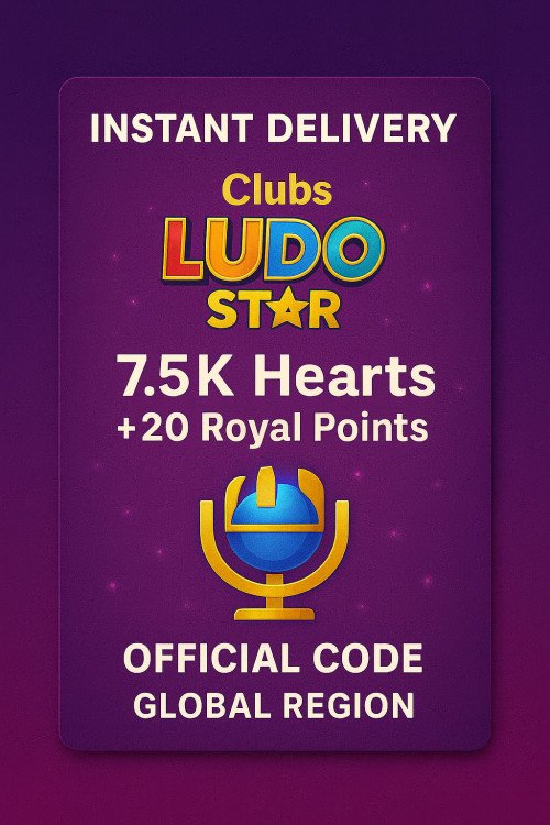 Clubs Ludo Star - 7.5 Hearts + 20 Royal Points