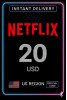 Netflix Gift Card - $20 (US)