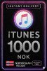 iTunes Gift Card 1000 NOK NO