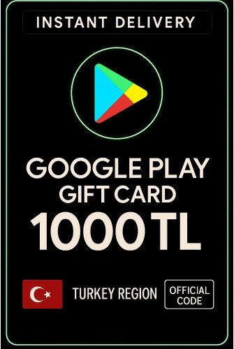 Google Play hediye kodu 1000 TRY