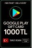 Google Play hediye kodu 1000 TRY
