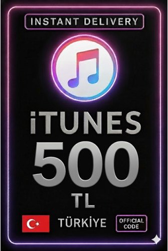 iTunes Hediye Kartı 500 TL Bakiye