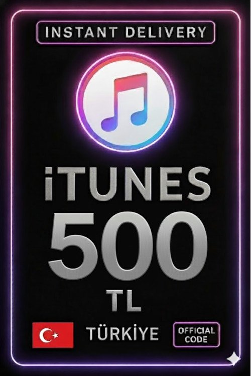 iTunes Hediye Kartı 500 TL Bakiye