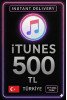 iTunes Hediye Kartı 500 TL Bakiye