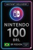 Nintendo eShop Card - 100 BR
