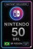Nintendo eShop Card - 50 BR