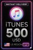 iTunes Gift Card - US$ 500