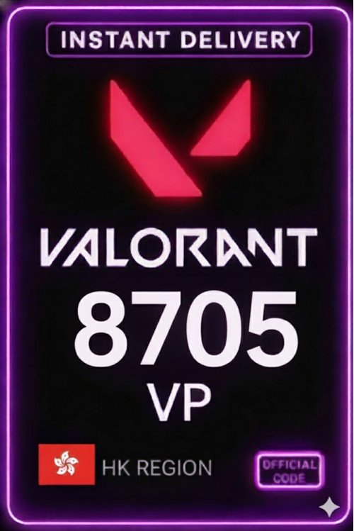 Valorant Points - 8705 VP (Hong Kong)