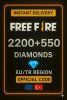 Free Fire 2200+550 Elmas (EU + TR)