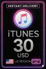 iTunes Gift Card - US$ 30