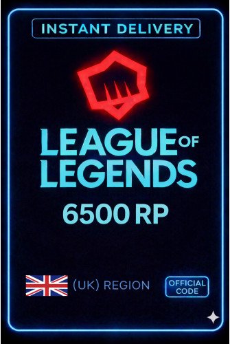 Riot Points - 6500 RP (UK)