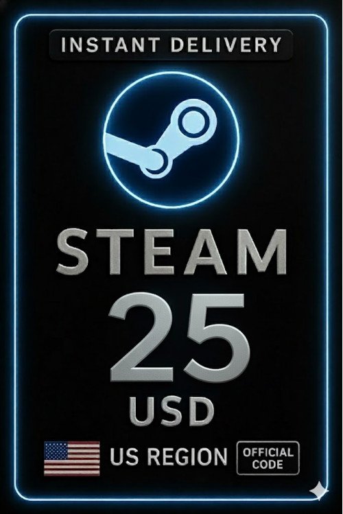 Steam Wallet Card 25 USD