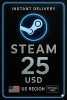 Steam Wallet Card 25 USD