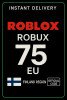 Roblox 75 Euro Game Card (EU)
