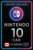 Nintendo eShop Prepaid Card - 10 CAD