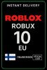 Roblox 10 Euro Game Card (EU)