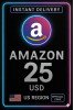 $25  Amazon.com Gift Card US