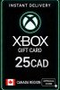 Xbox Live Gift Card 25 CAD Wallet