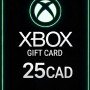 Xbox Live Gift Card 25 CAD Wallet