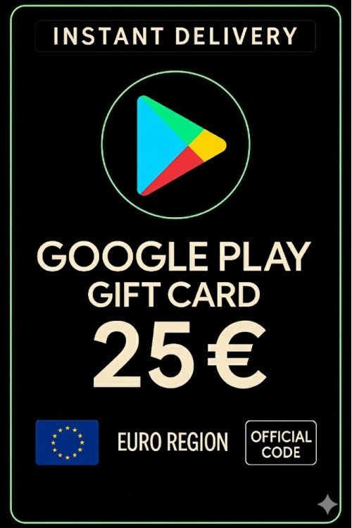 Google Play Gift Card - Europe 25 €
