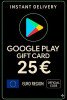 Google Play Gift Card - Europe 25 €