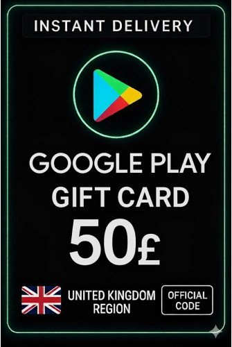 Google Play Gift Card - United Kingdom UK 50 £