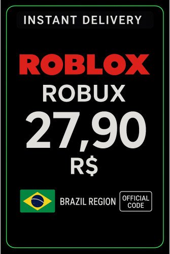 Roblox R$27,90 Gift Card ( 400 Robux )