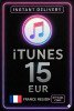 iTunes Gift Card FR €15