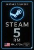 Steam Wallet Code Malaysia RM5