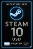 Steam Wallet Code - 10 USD (Argentina)