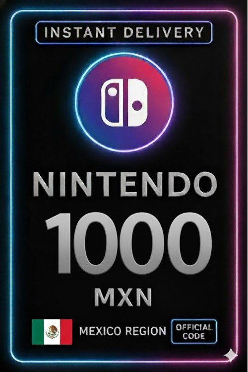 Nintendo eShop Prepaid Card - 1000 MXN