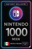 Nintendo eShop Prepaid Card - 1000 MXN